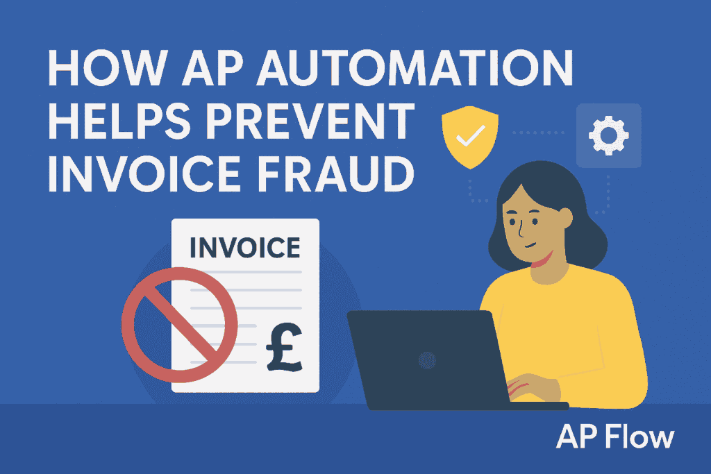 Illustration representing the concept of how AP Automation helps prevent invoice fraud